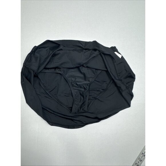 Island Escape Women's Plus 18W Swim Skirt Black NWT - Picture 6 of 12
